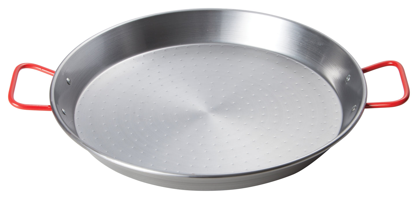 Winco CSPP-23 23-5/8" Polished Carbon Steel (Spain) Paella Pan