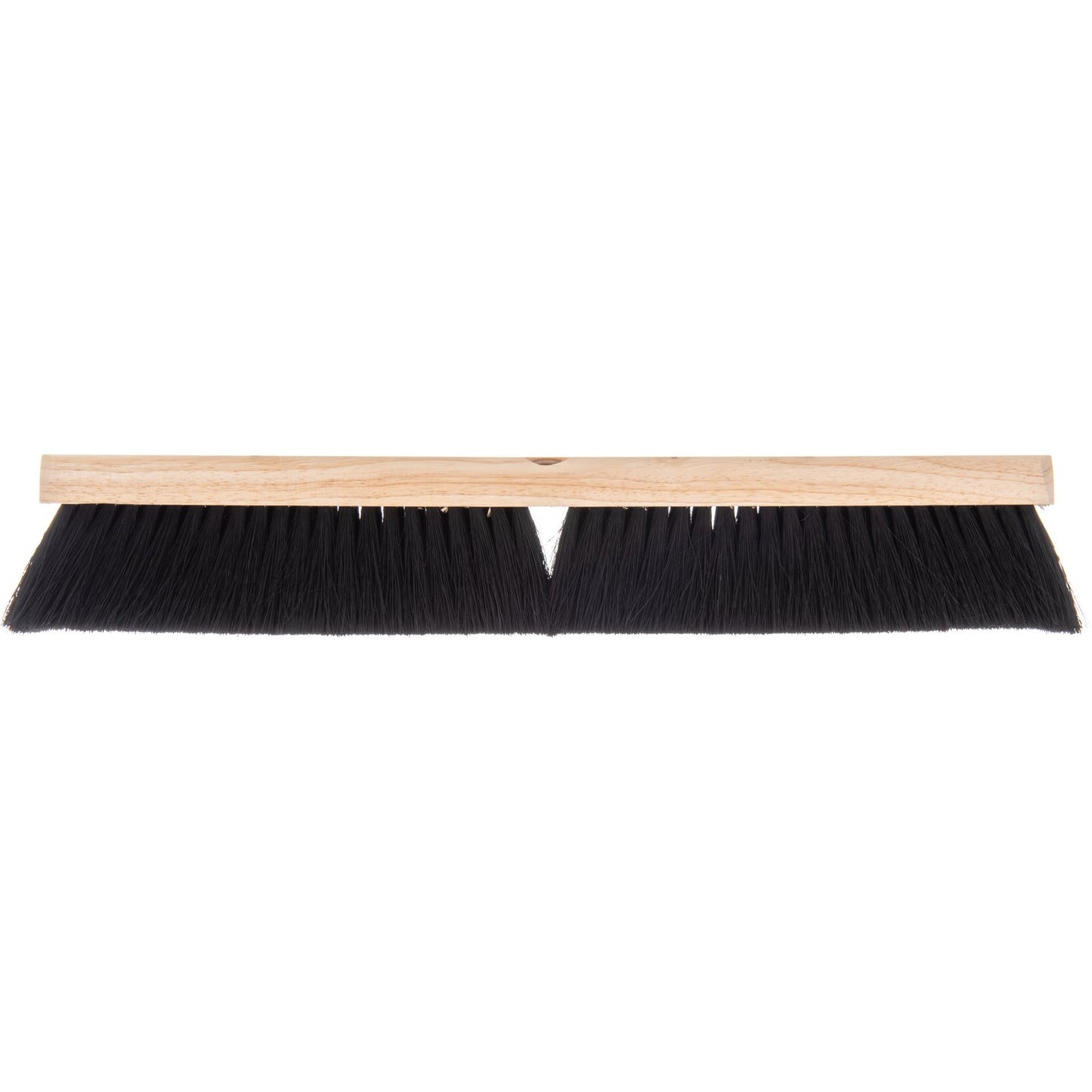 Carlisle 3621921803 18" Black Flo-Pac Hardwood Push Broom Head with Tampico Bristle