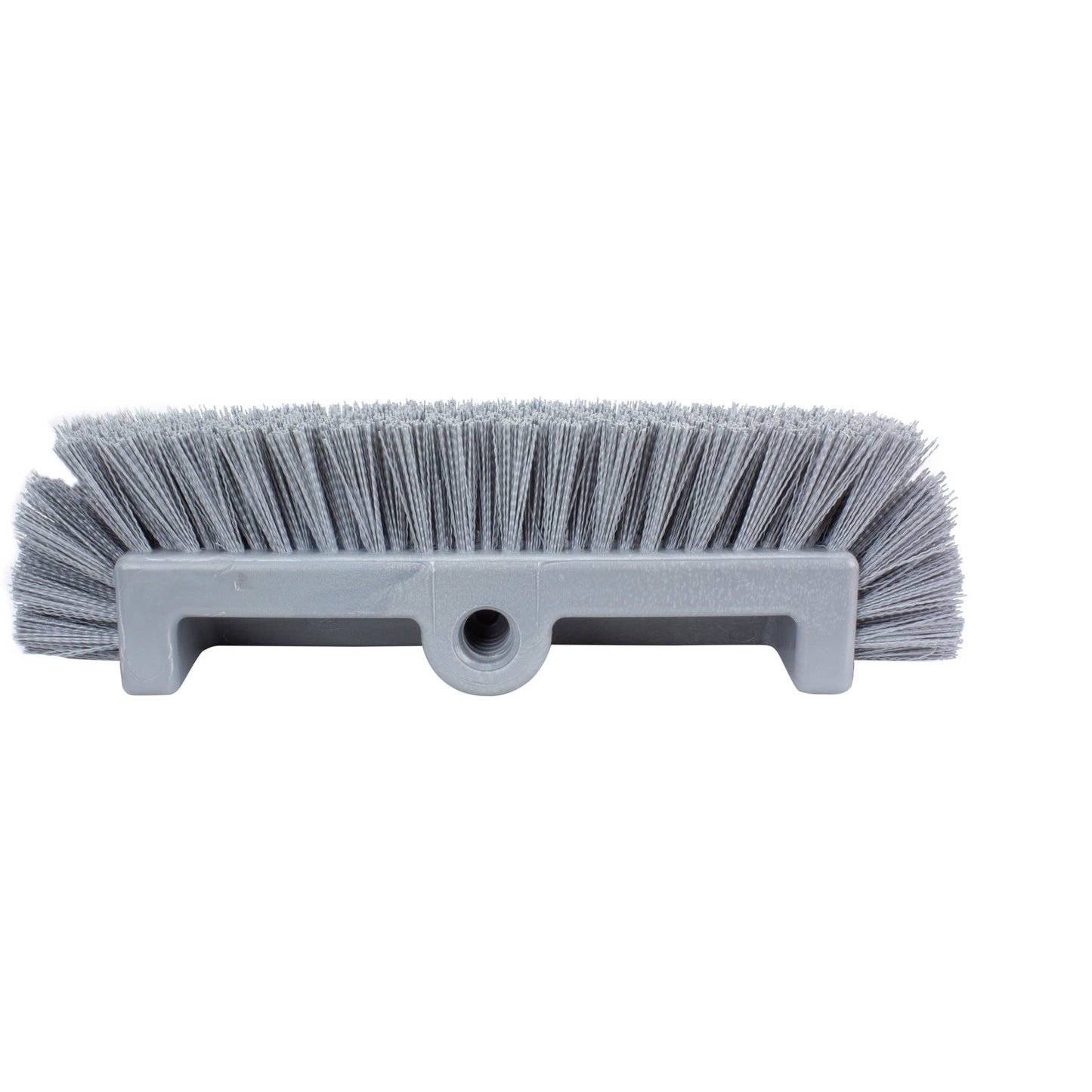 Carlisle 40422EC23 12" Gray Color Coded Mult-Level Floor Scrub Brush with End Bristles
