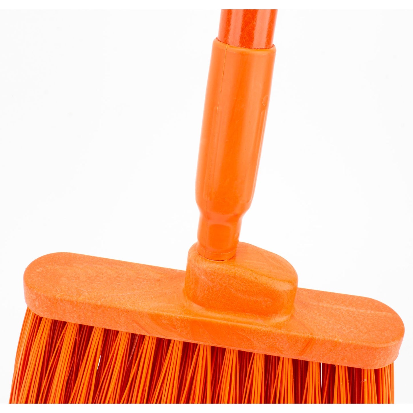 Carlisle 41082EC24 56" Orange Color Coded Duo-Sweep Flagged Angle Broom