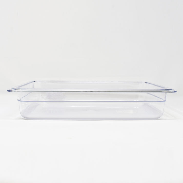 Omcan 80039 Half-size Clear Polycarbonate Food Pan with 2 1/2" Deep