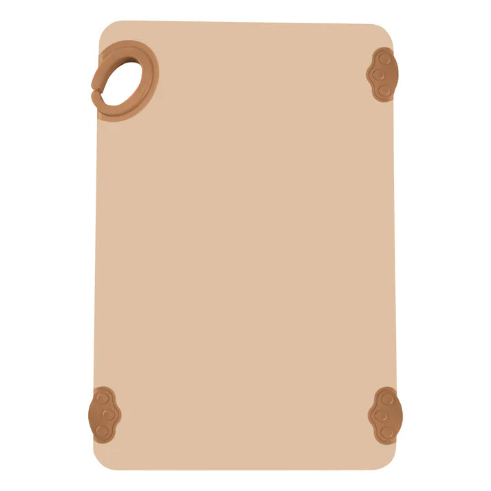 Winco CBK-1218BN 12" x 18" x 1/2" Brown Cutting Board with Hook