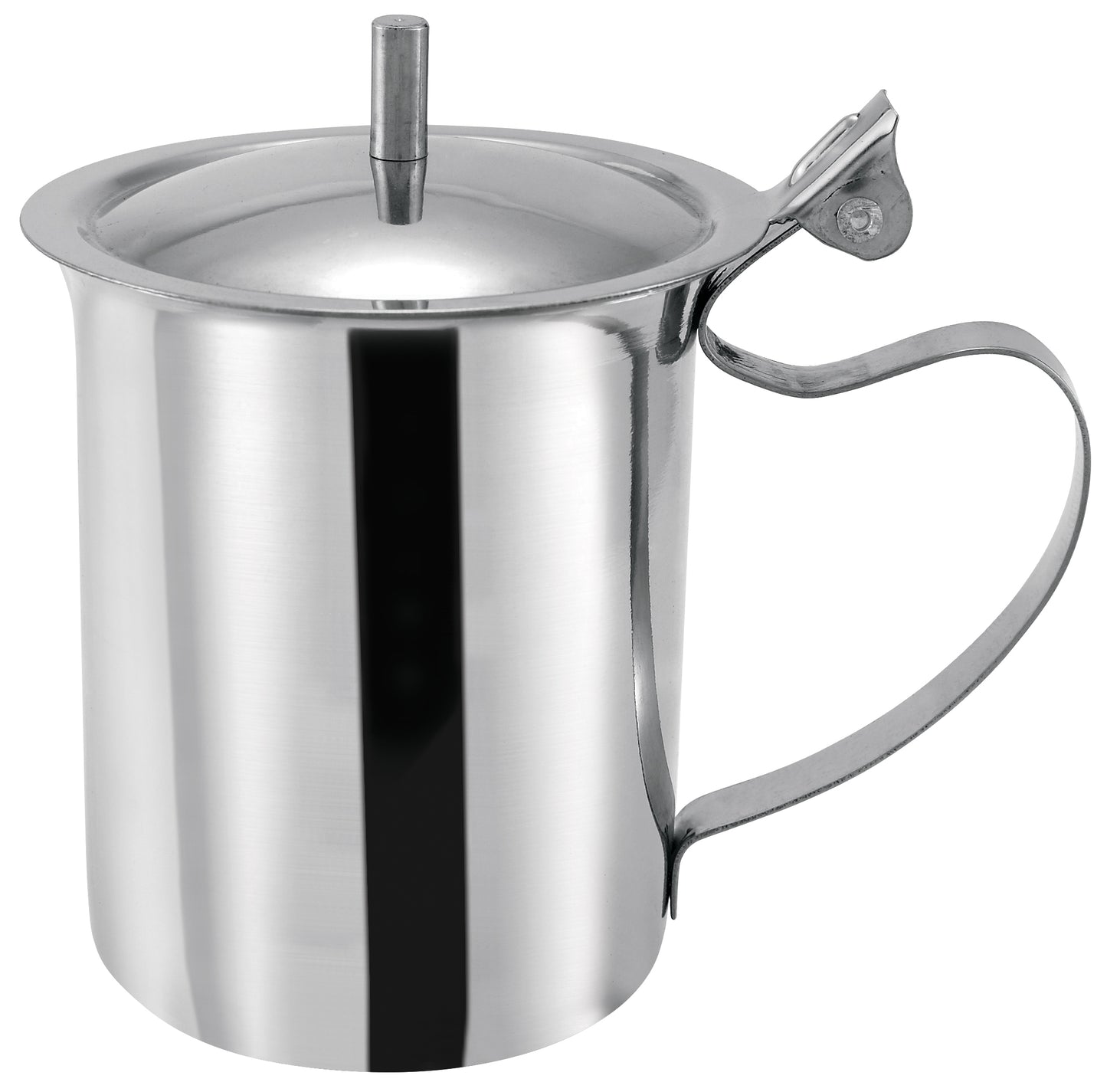 Winco SCT-10 10 oz. Stainless Steel Creamer Server w/ Cover
