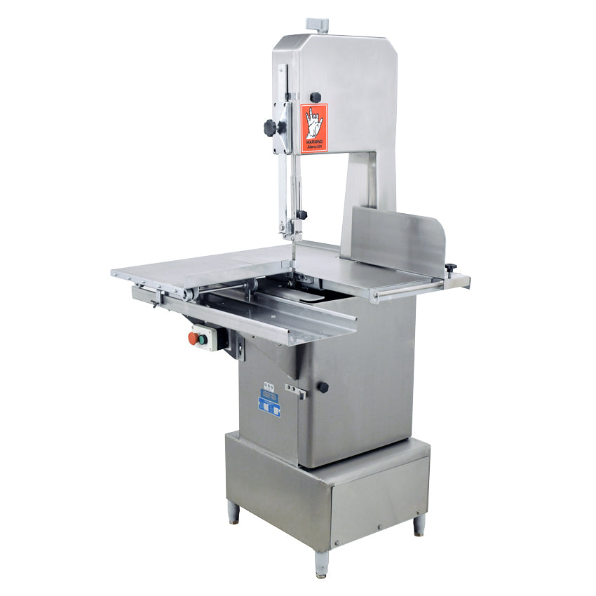 Omcan 45978 Stainless Steel Floor Band Saw with 98" Blade Length and 2 HP Motor