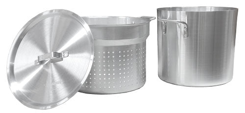 Omcan 43441 20 Qt Double Boiler with Perforated Inner Pot