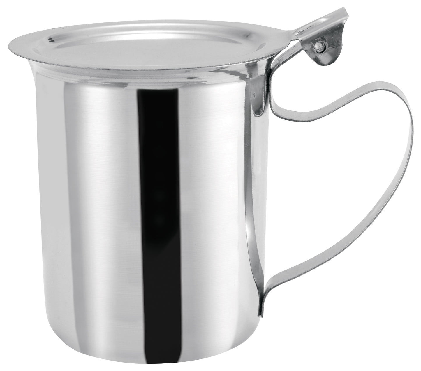 Winco SCT-10F 10 oz. Stainless Steel Creamer Server