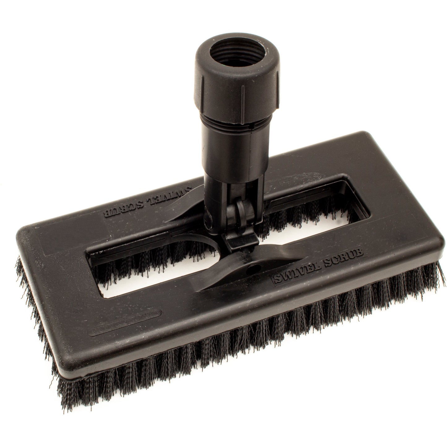 Carlisle 3638831EC03 8" Black Color Code Swivel Scrub Brush