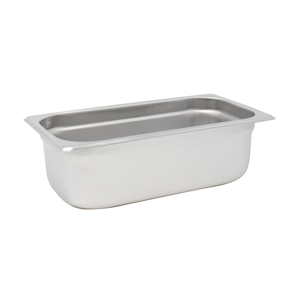 Omcan 80268 Third-size Stainless Steel Anti-Jam Steam Table Pan with 4" Deep