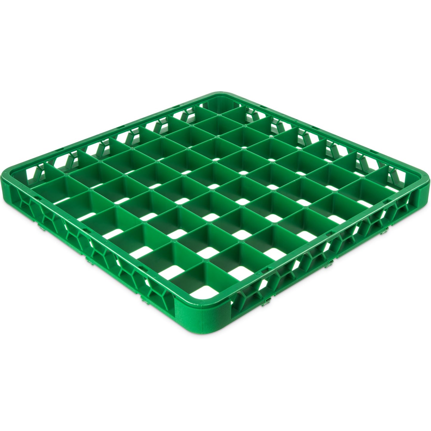 Carlisle RE49C09 Green 49-Compartment Polypropylene OptiClean Divided Glass Rack Extender 1.78"