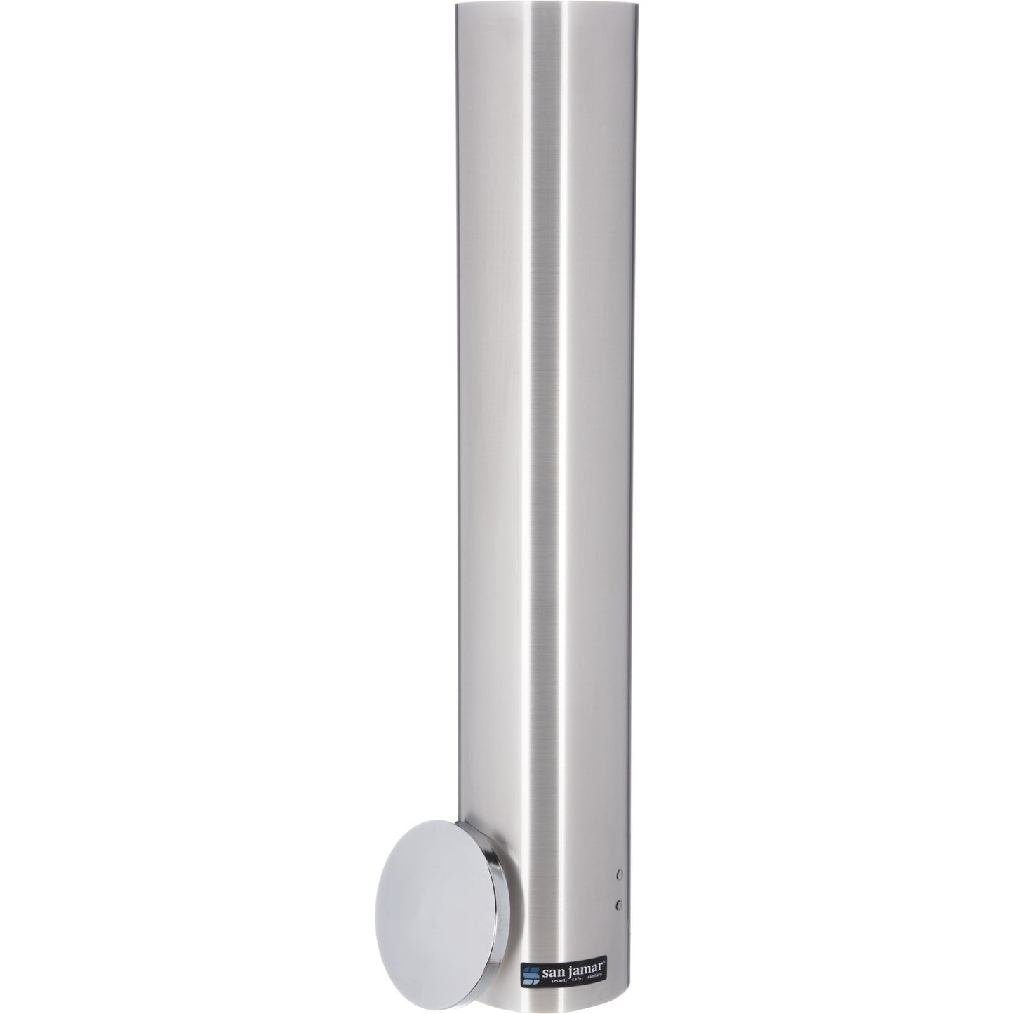 San Jamar C4400PF 23.5" Large Stainless Steel Pull-Type Foam Cup Dispenser