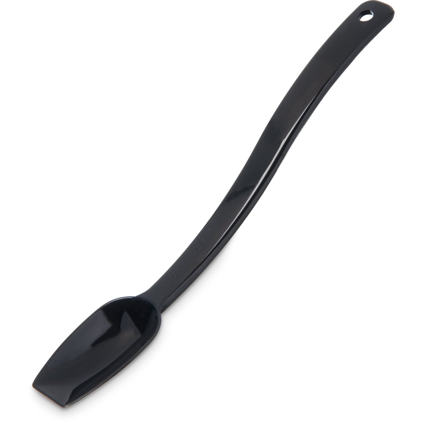 Carlisle 445003 .25 oz 8" Black Polycarbonate Solid Spoon