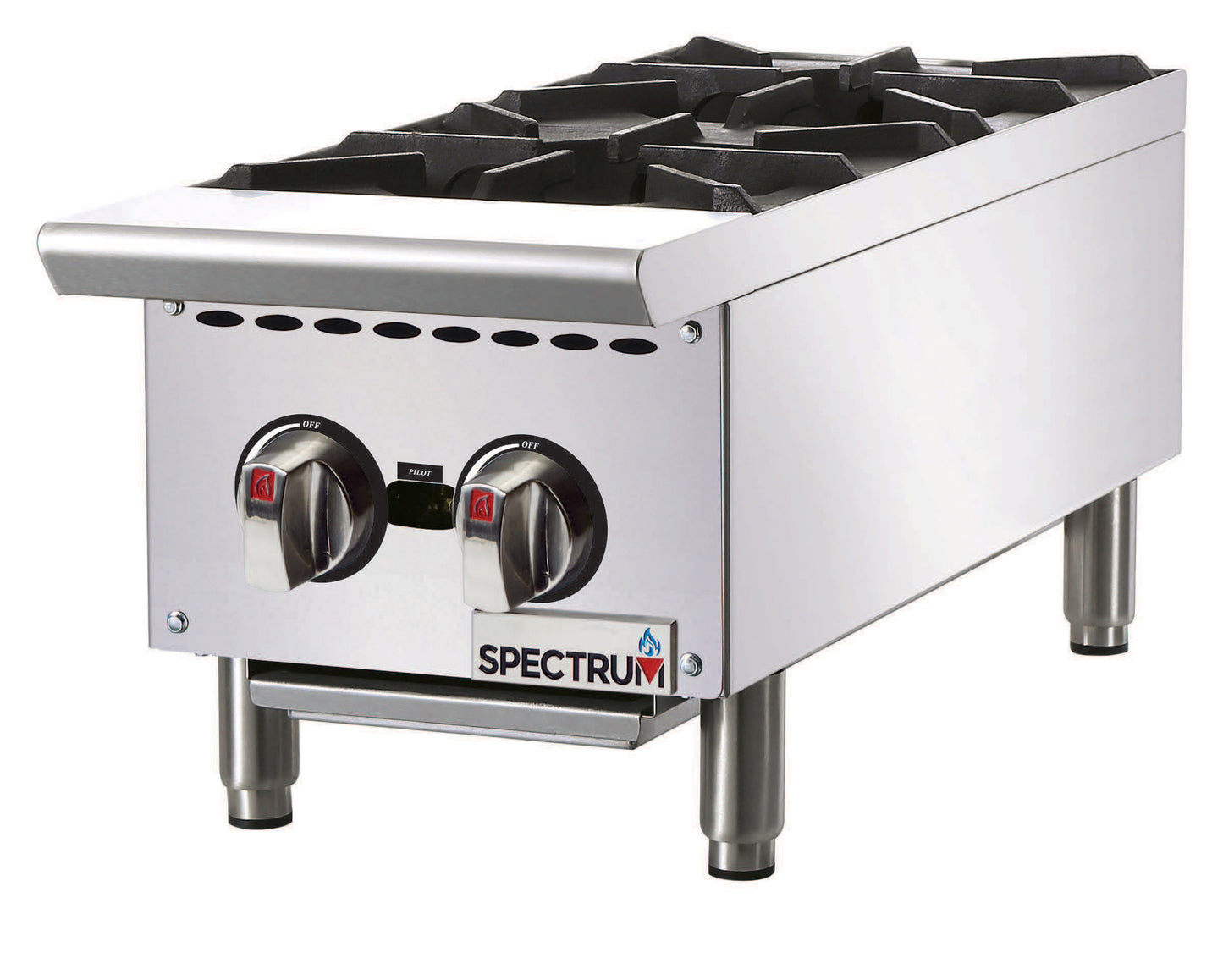 Winco NGHP-2 12" Gas Two Burner Hotplate