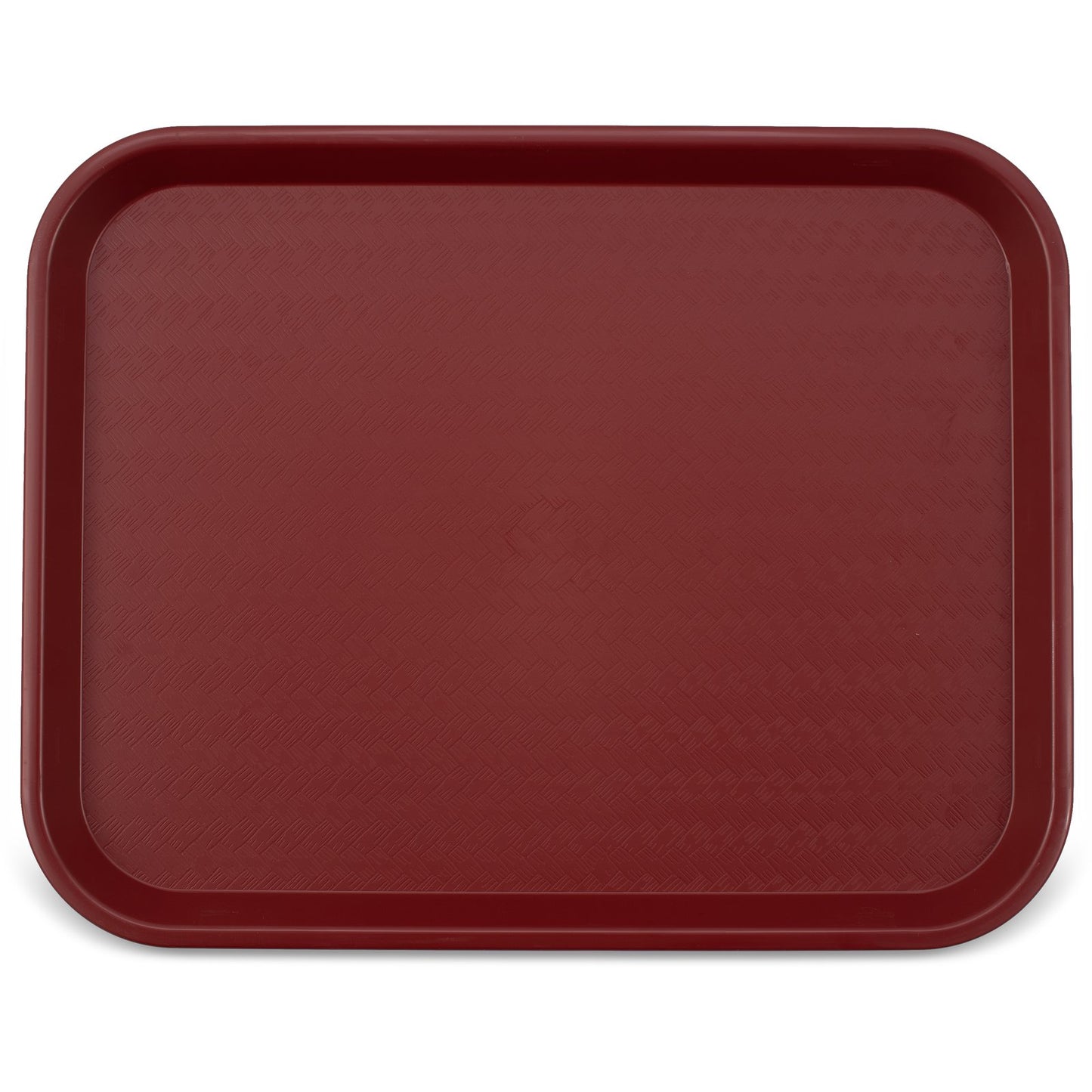 Carlisle CT141861 14" x 18" Burgundy Cafe Fast Food Cafeteria Tray