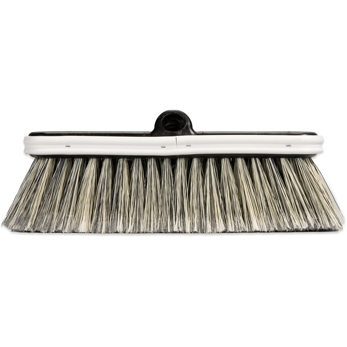 Carlisle 3646600 10" Black FloThru Brush With Flagged Polystyrene Bristles