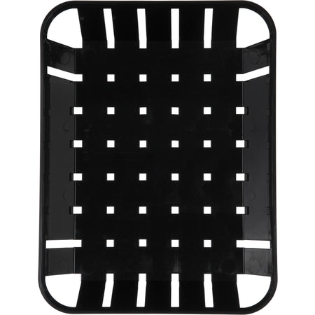 Carlisle 4403103 10.5" x 8.0" x 2.5" Black ABS Munchie Baskets
