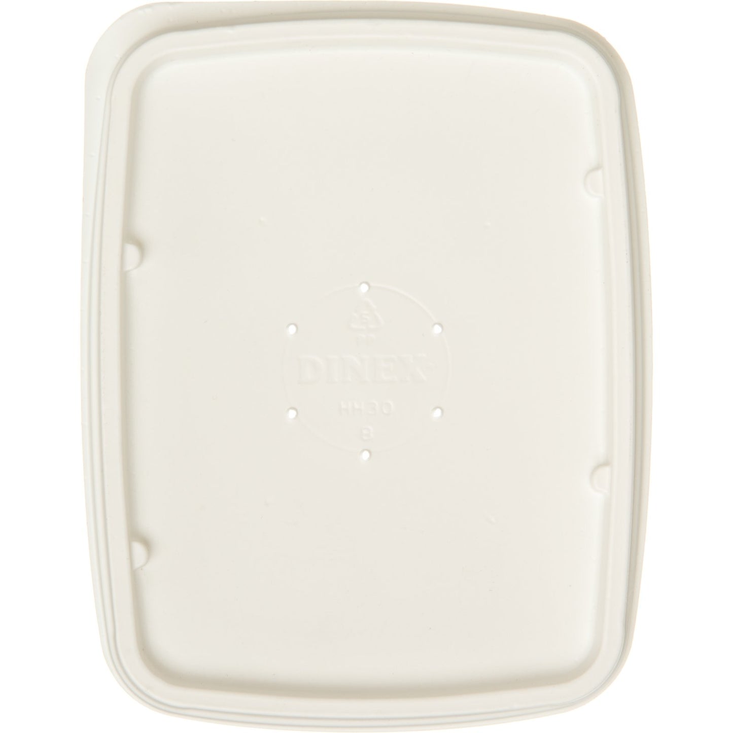 Dinex DXHH30 Natural Rectangular Soup Bowl Lid (1000/cs)
