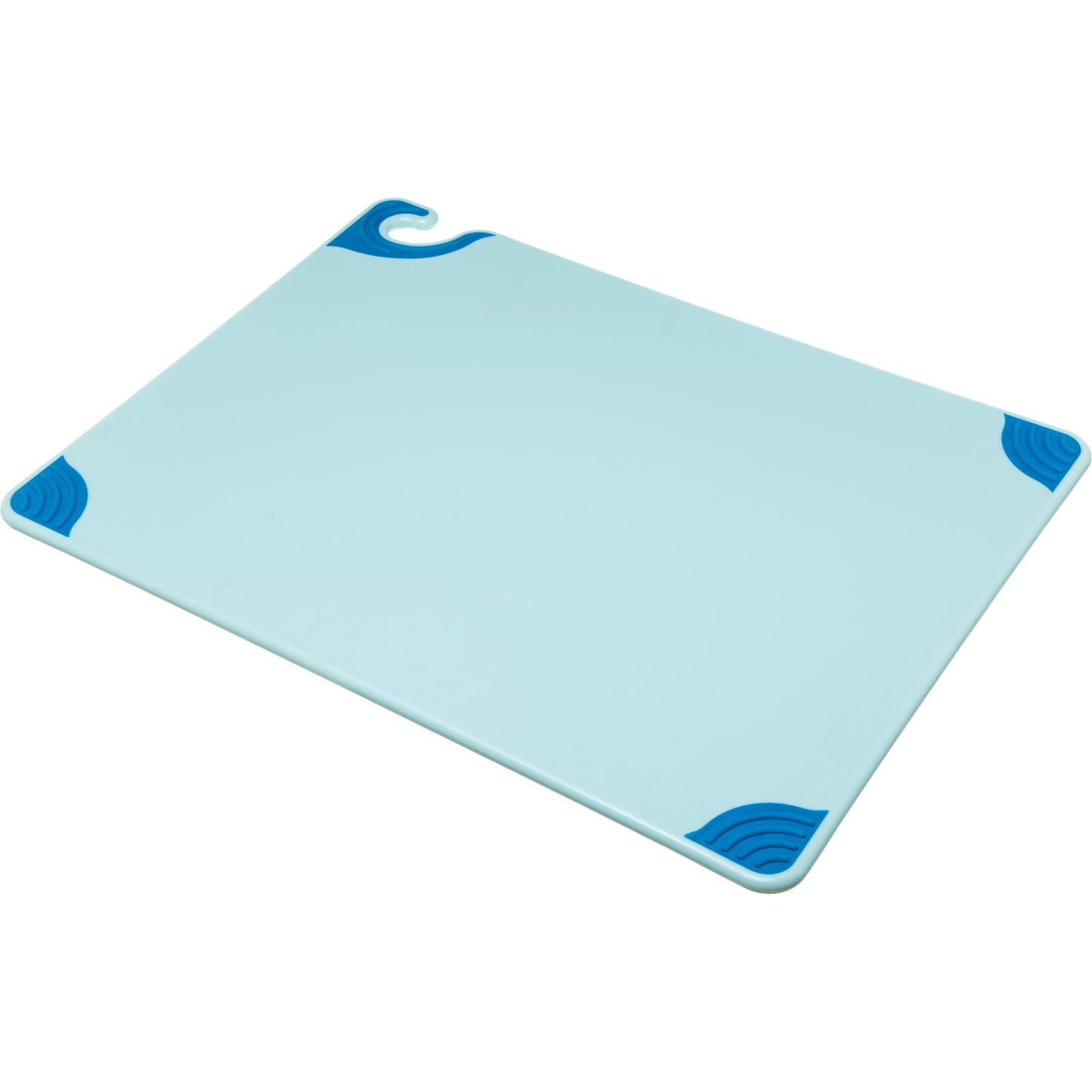 San Jamar CBG182412BL 18" x 24" x 0.5" Blue Saf-T-Grip Cutting Board