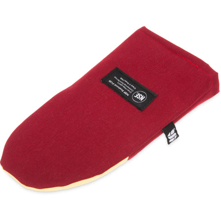San Jamar KT0112K 13" Maroon Cool Touch Flame - Puppet Mitt
