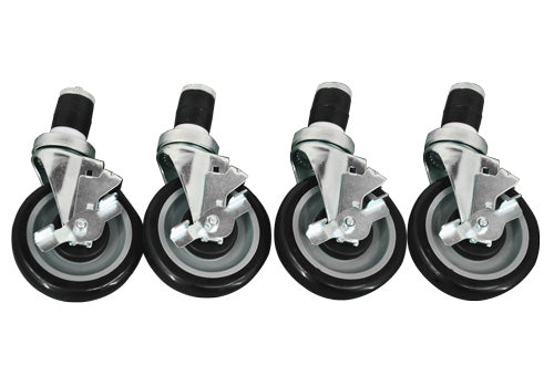 Omcan 14395 5-inch Industrial Caster for Worktables with Brake