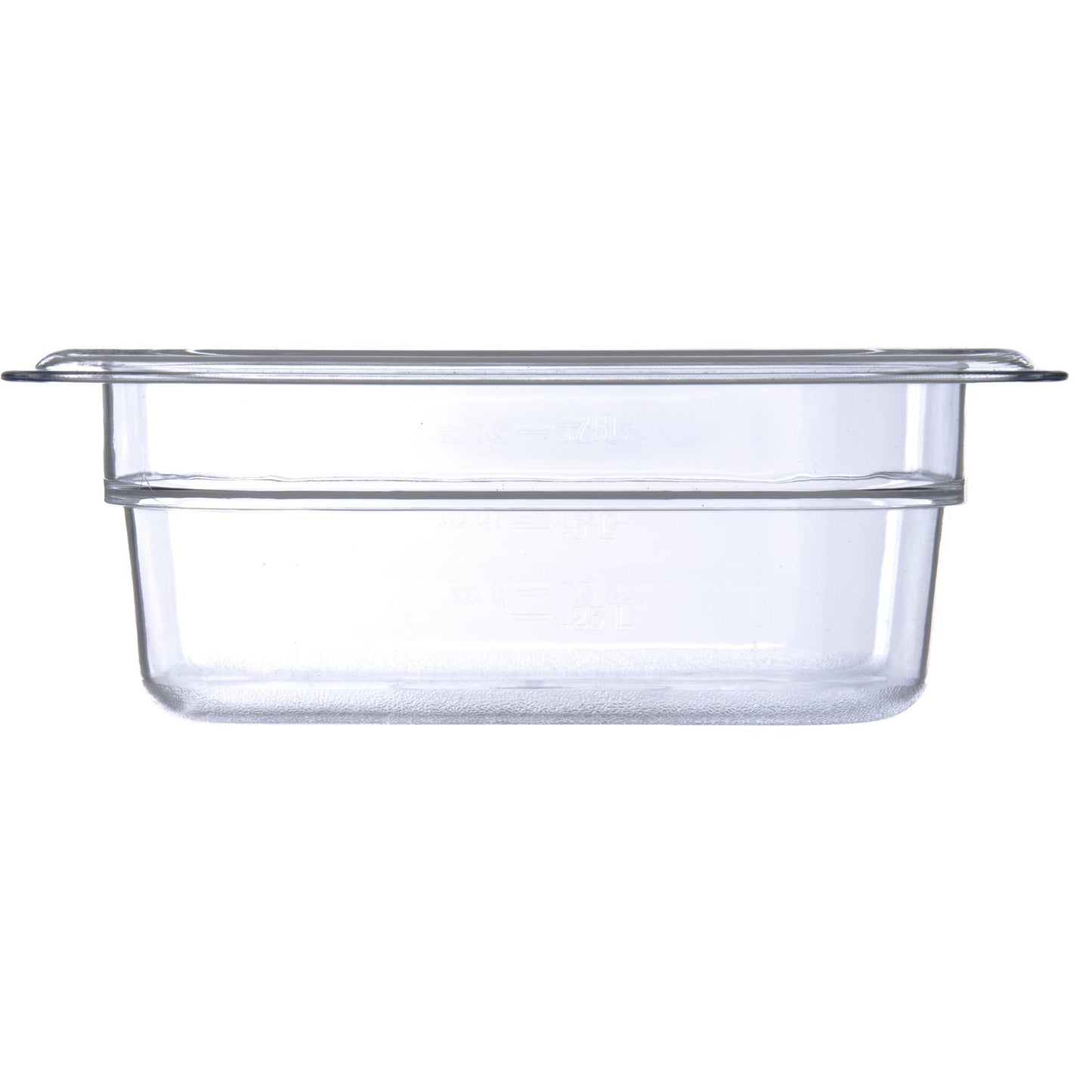 Carlisle 3068307 1/6 Size Clear Polycarbonate StorPlus Food Pan, 2.5" Deep