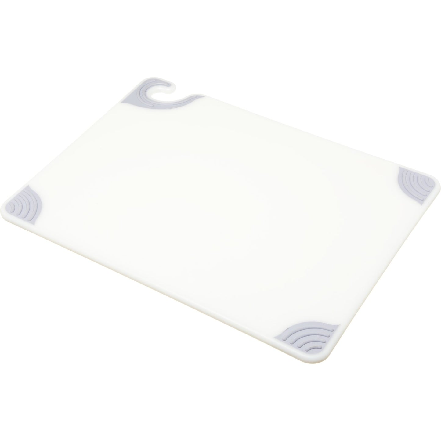 San Jamar CBG152012WH 15" x 20" x 0.5" White Saf-T-Grip Cutting Board