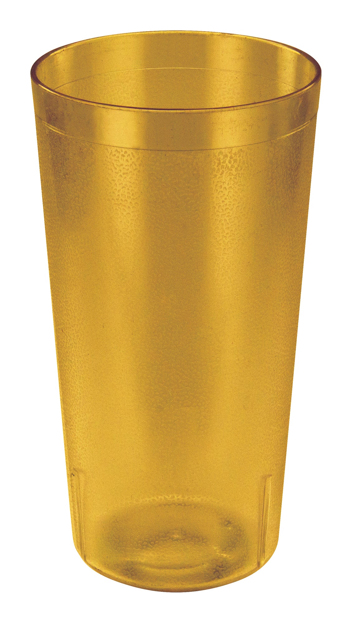 Winco PTP-32A 32 oz. Amber Pebbled Tumblers