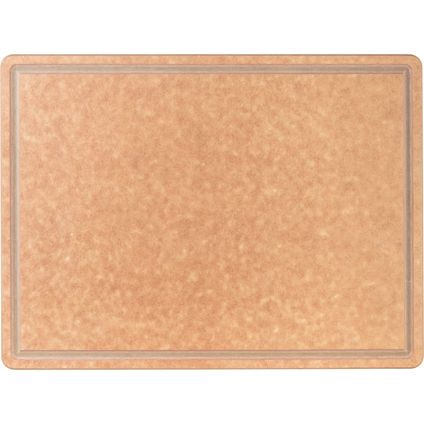San Jamar TC182412GV 18" x 24" x 0.5" Brown Tuff Cut Cutting Board