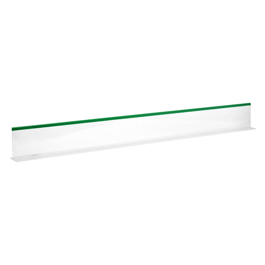 Omcan 10776 3" x 30" Clear Divider with Green Beading