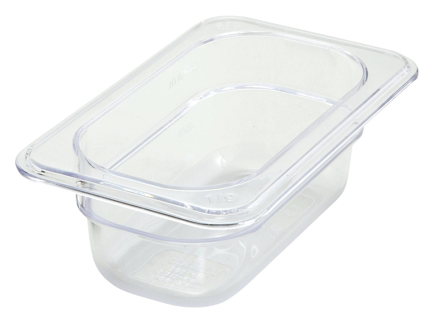 Winco SP7902 1/9 Size Polycarbonate Food Pan, 2-1/2" Deep