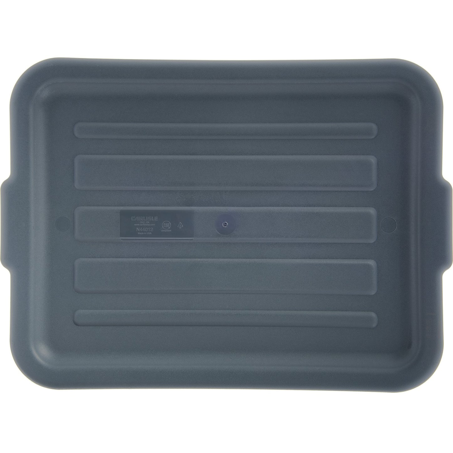 Carlisle N4401223 15" x 20" x 1" Gray Comfort Curve Tote Box Universal Lid