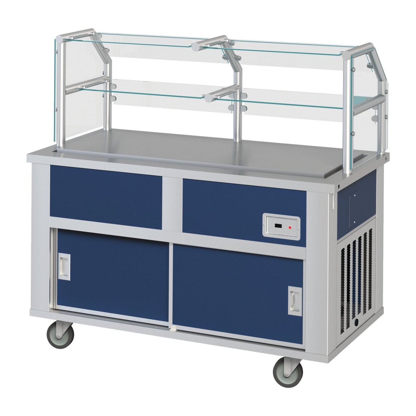Dinex DXP5FT 77" x 30" x 36" Stainless Steel DineXpress Frost Top Cold Food Counter
