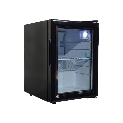 Omcan 44527 21L 13-inch Black Countertop Display Refrigerator