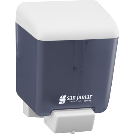 San Jamar SN30TBL 30 oz Arctic Blue Manual ABS Wall Mounted Classic Liquid/Lotion Refillable Soap Dispenser
