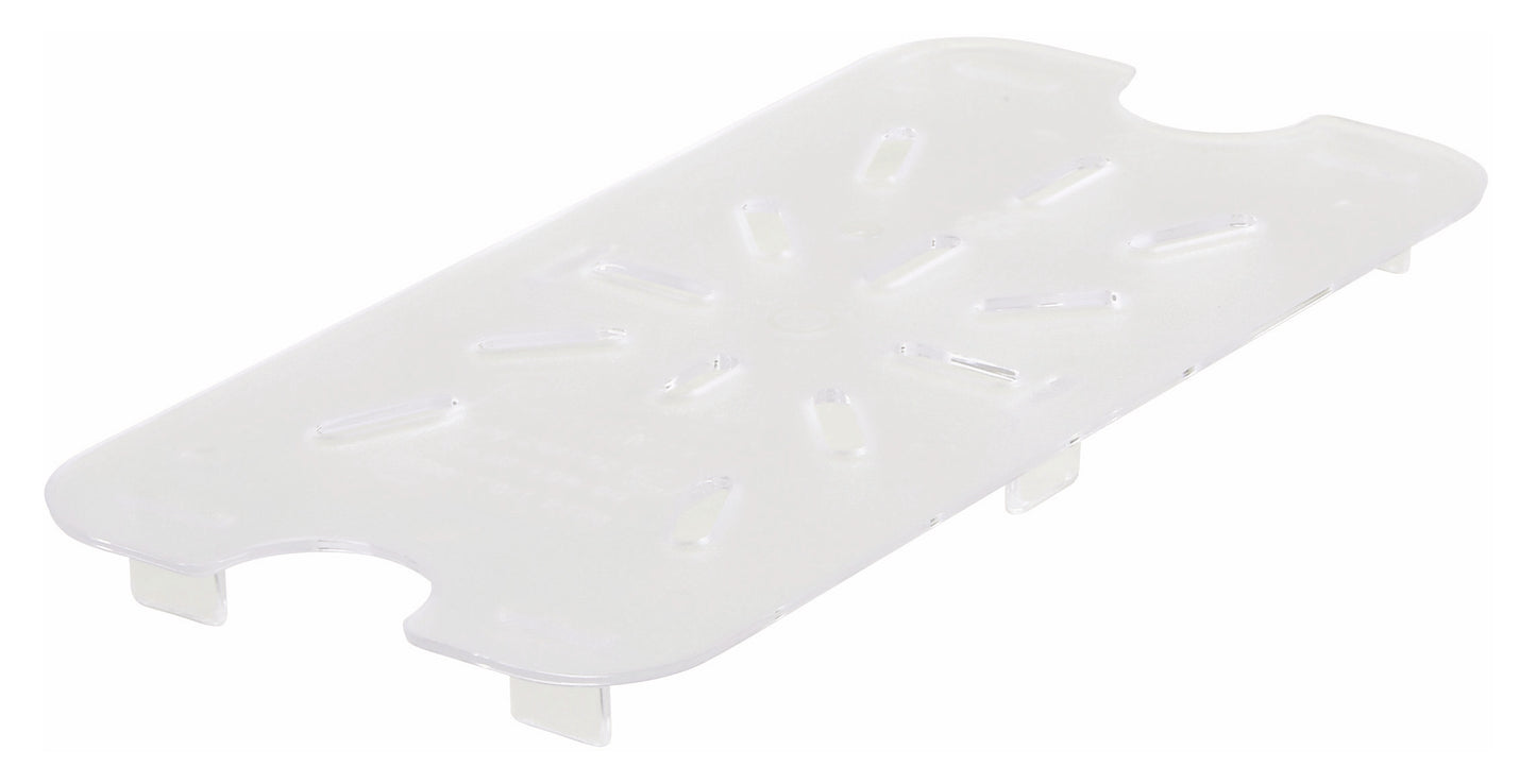 Winco SP74DS 1/4 Size Polycarbonate Drain Shelf