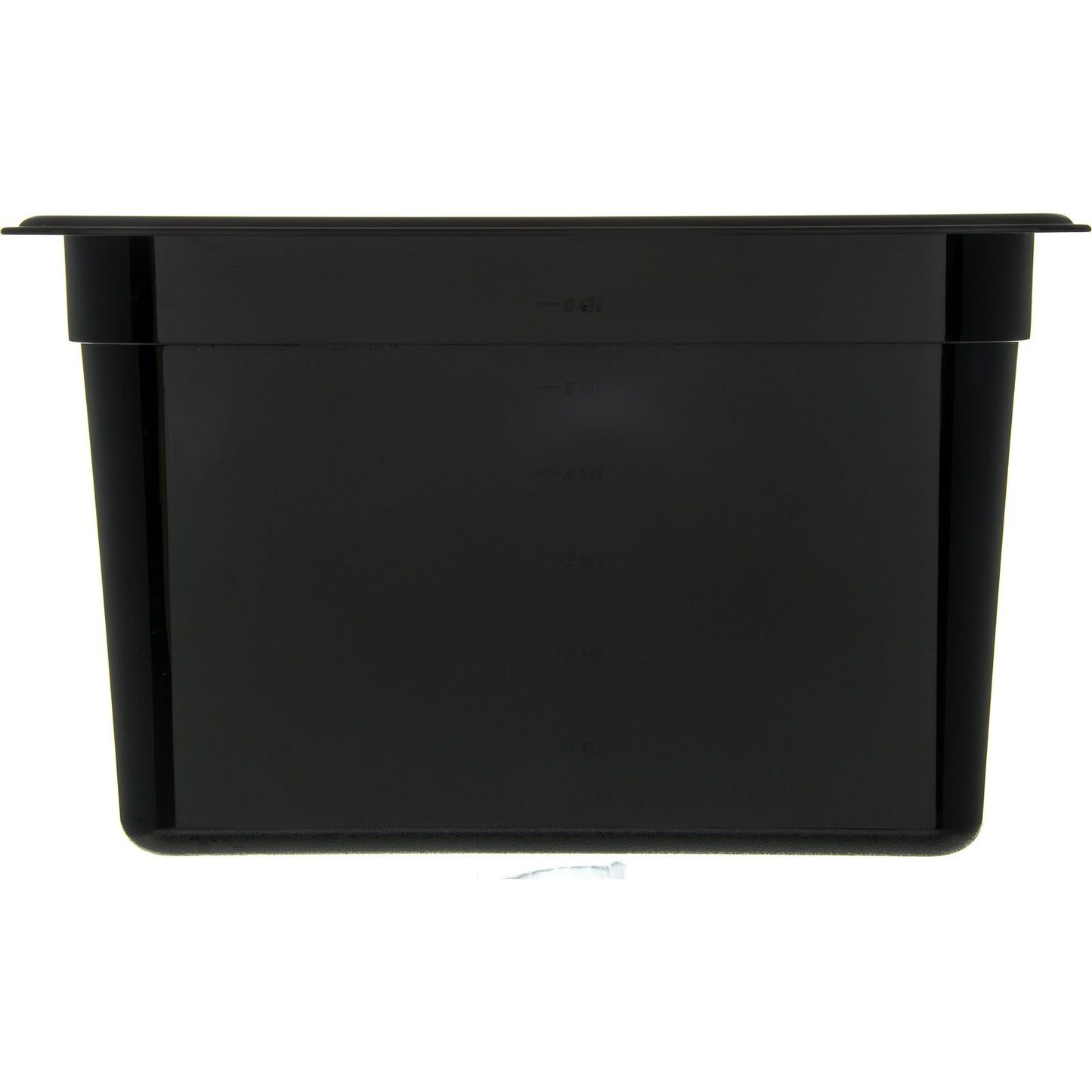 Carlisle 3066903 1/3 Size Black Polycarbonate StorPlus Food Pan, 8" Deep
