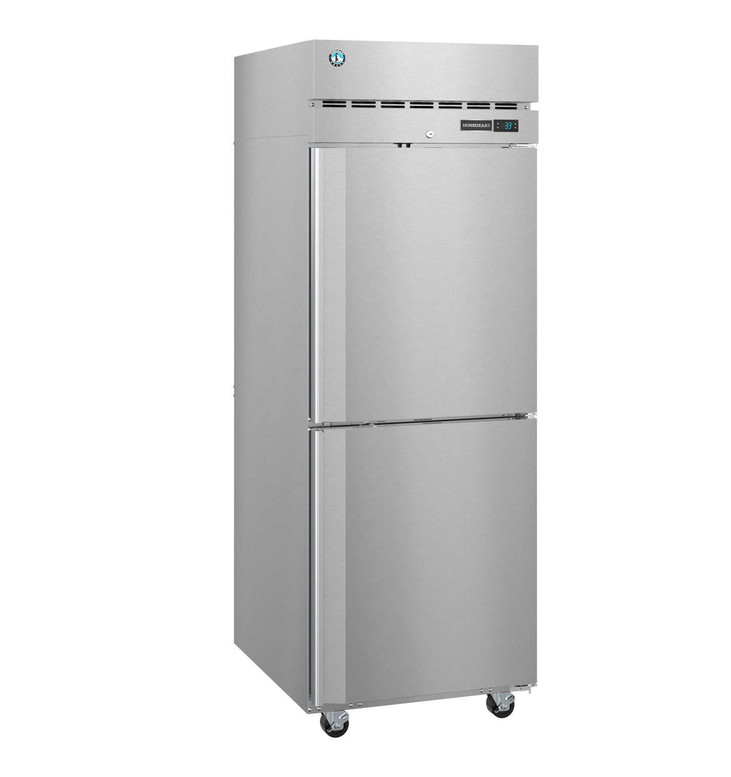Hoshizaki R1A-HS One Section Half Stainless Steel Doors with Lock Upright Refrigerator