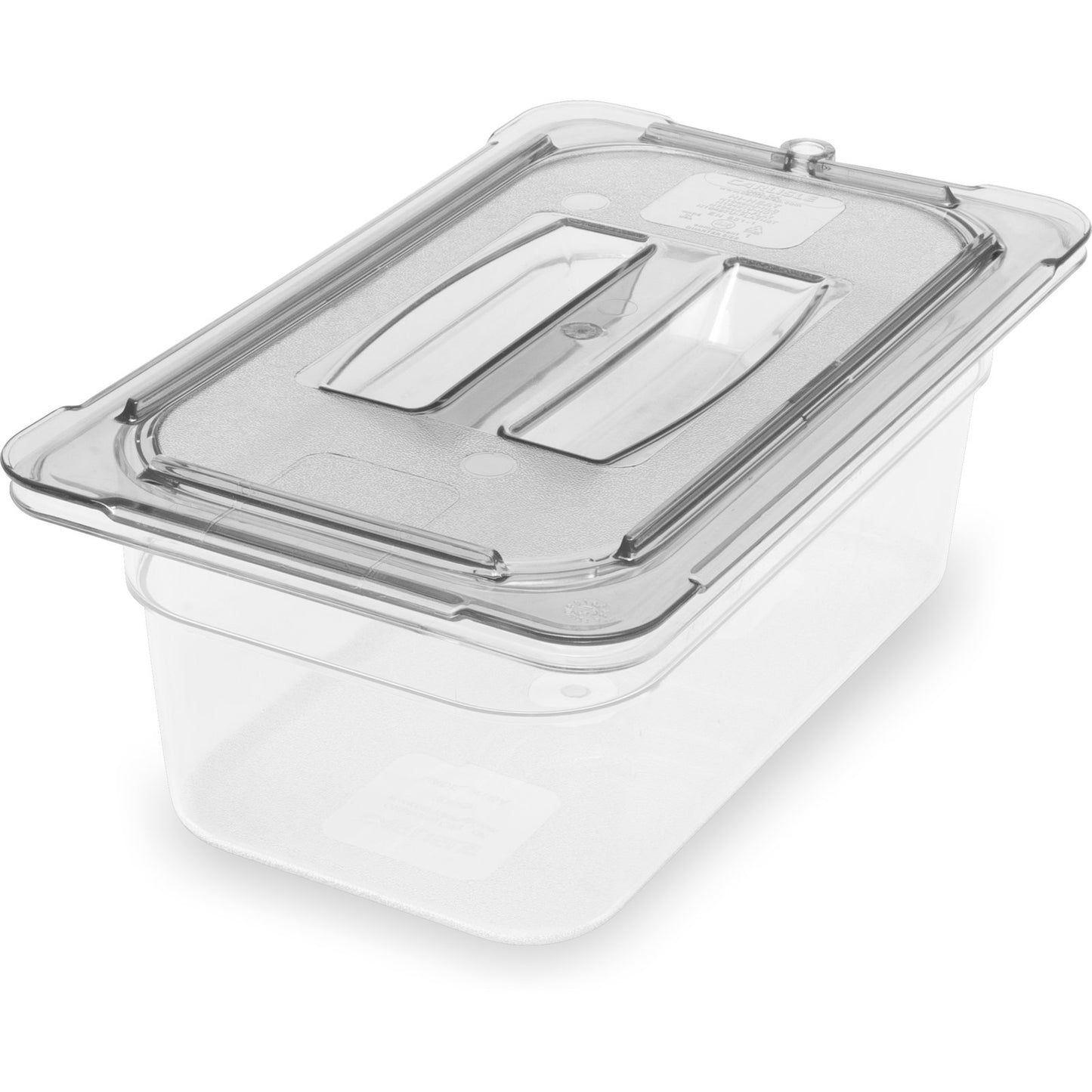 Carlisle 3068107 1/4 Size Clear Polycarbonate StorPlus Food Pan, 4" Deep