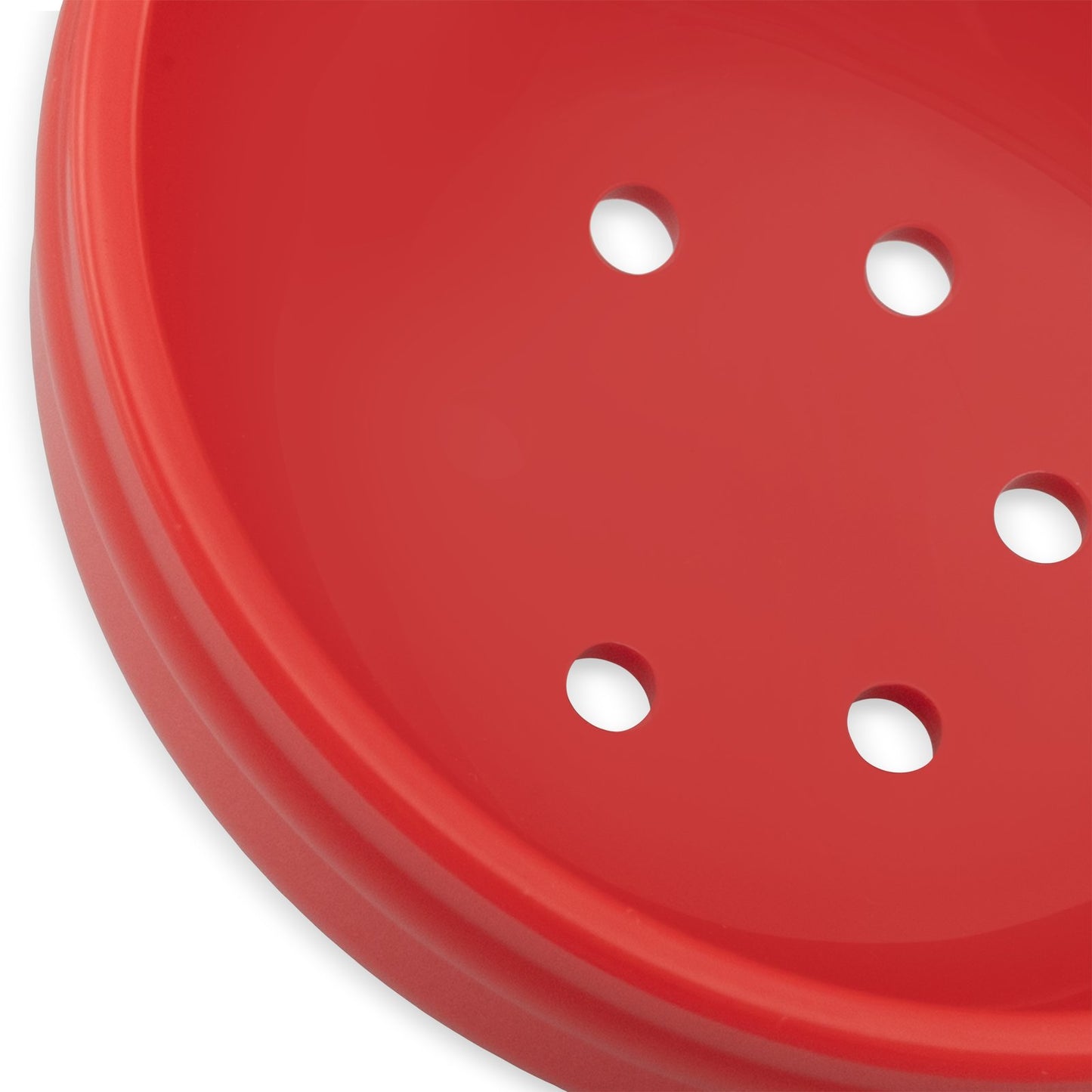Carlisle 496205 2 oz Red Acetal Measure Miser Perforated Short Handle