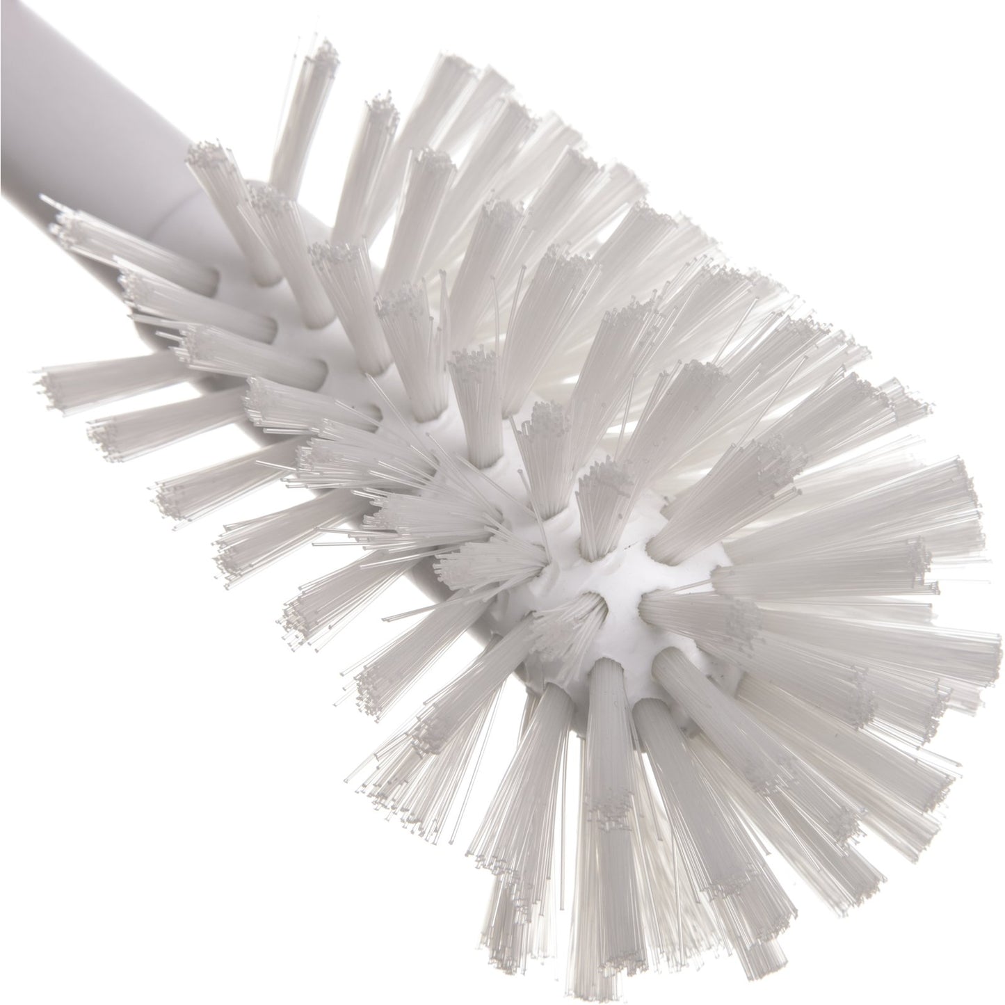 Carlisle 4041300 12" White Handle Dish Brush with 2-3/4" Polyester Bristles