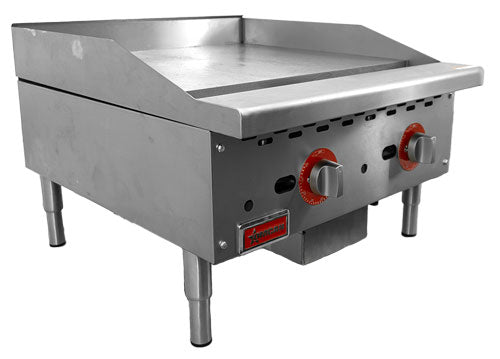 Omcan 47371 24" Countertop Gas Griddle with Thermostat Control