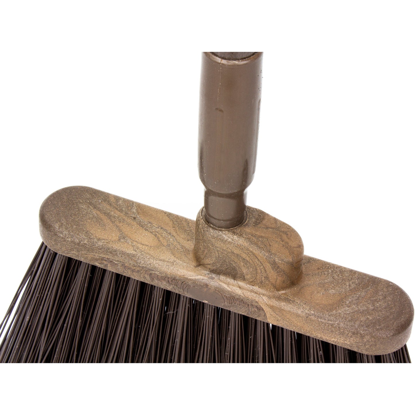 Carlisle 41082EC01 56" Brown Color Coded Duo-Sweep Flagged Angle Broom