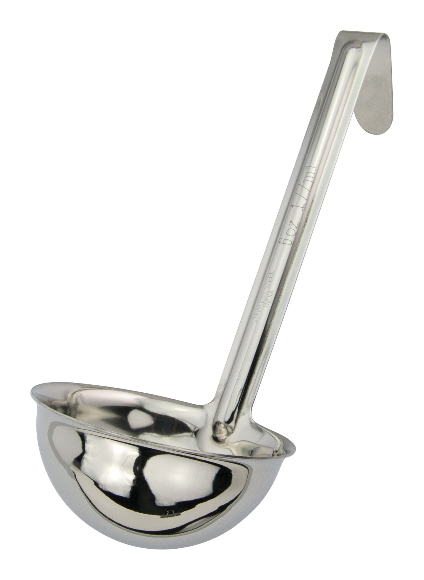 Winco LDI-60SH 6 oz. Stainless Steel Ladle w/ 6" Handle