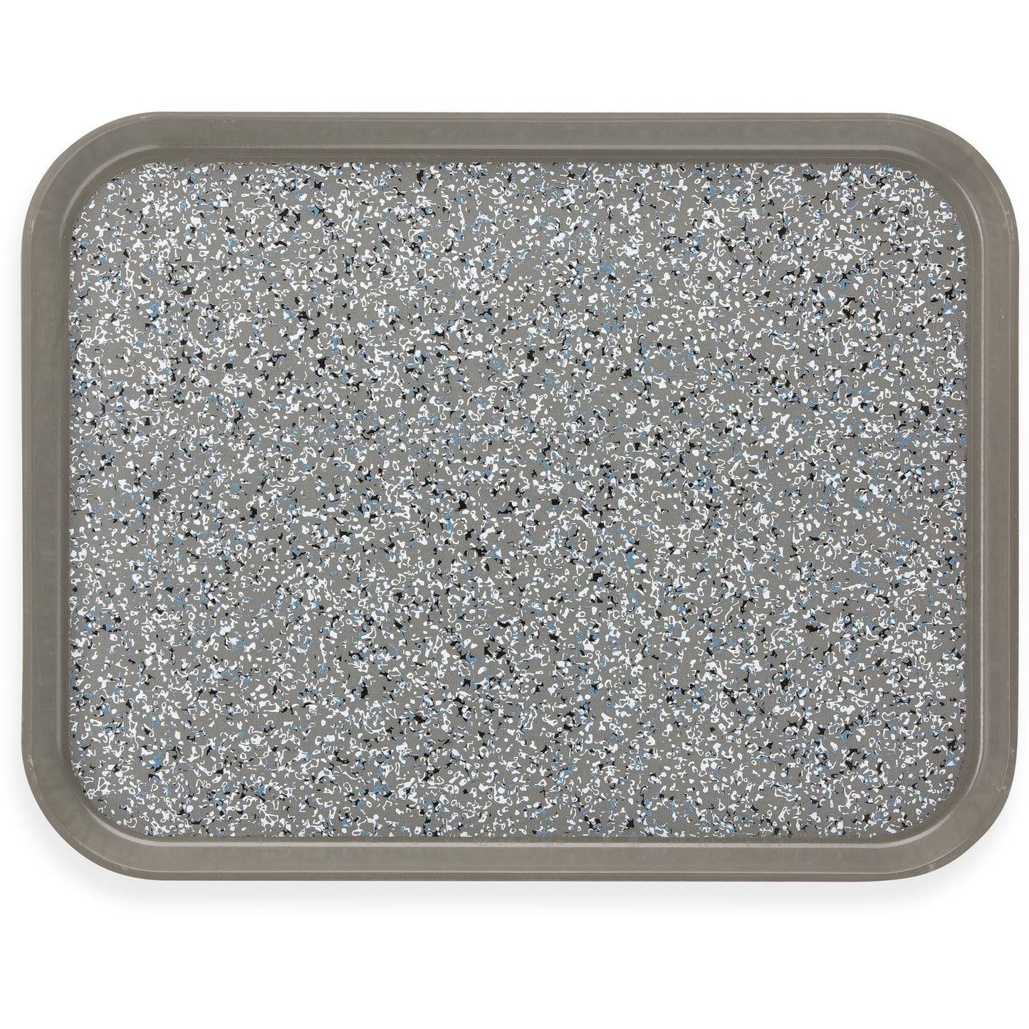 Carlisle DXSMC1418NSM23 14" x 18" Gray Fiberglass Glasteel Marble Non-Skid Tray