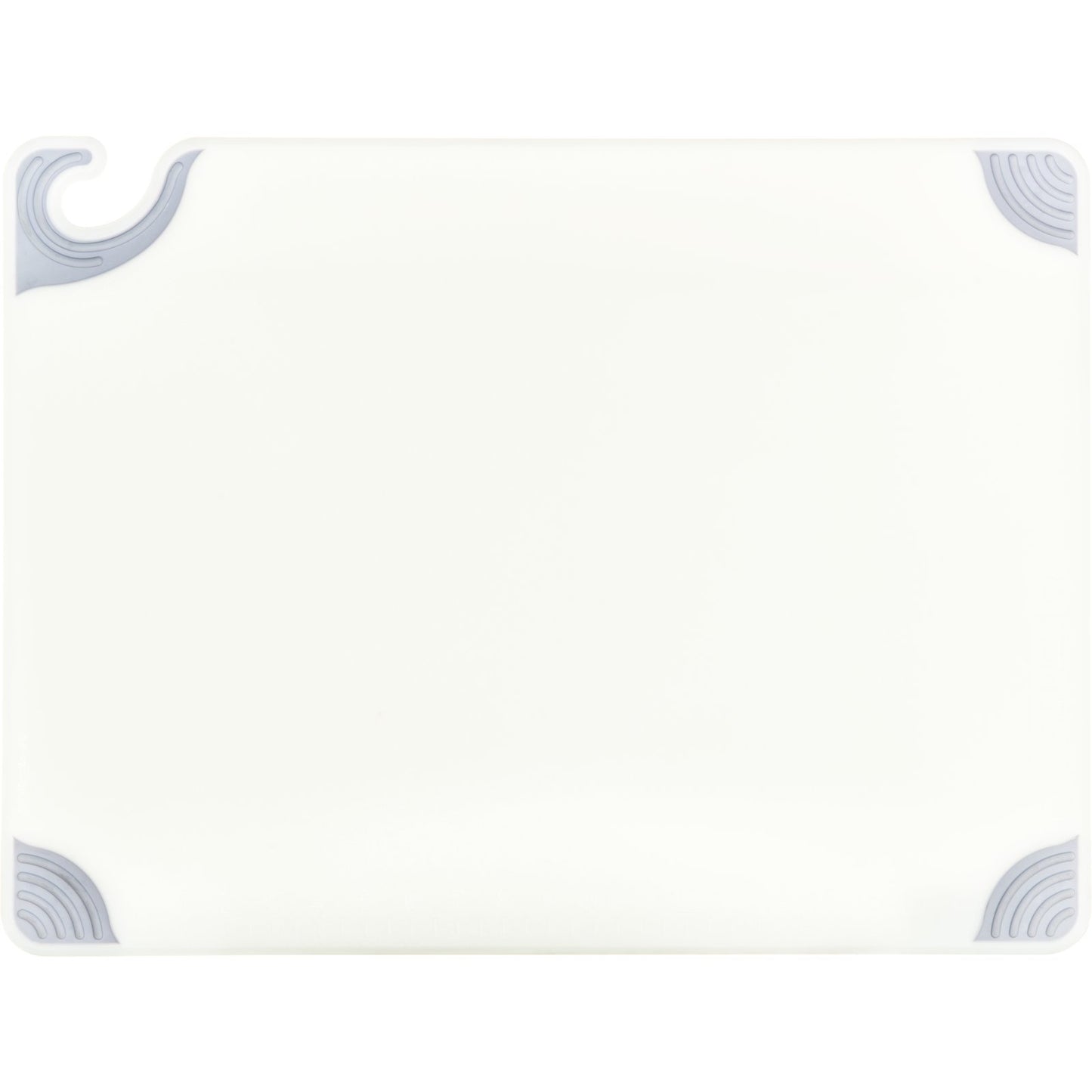 San Jamar CBG182412WH 18" x 24" x 0.5" White Saf-T-Grip Cutting Board