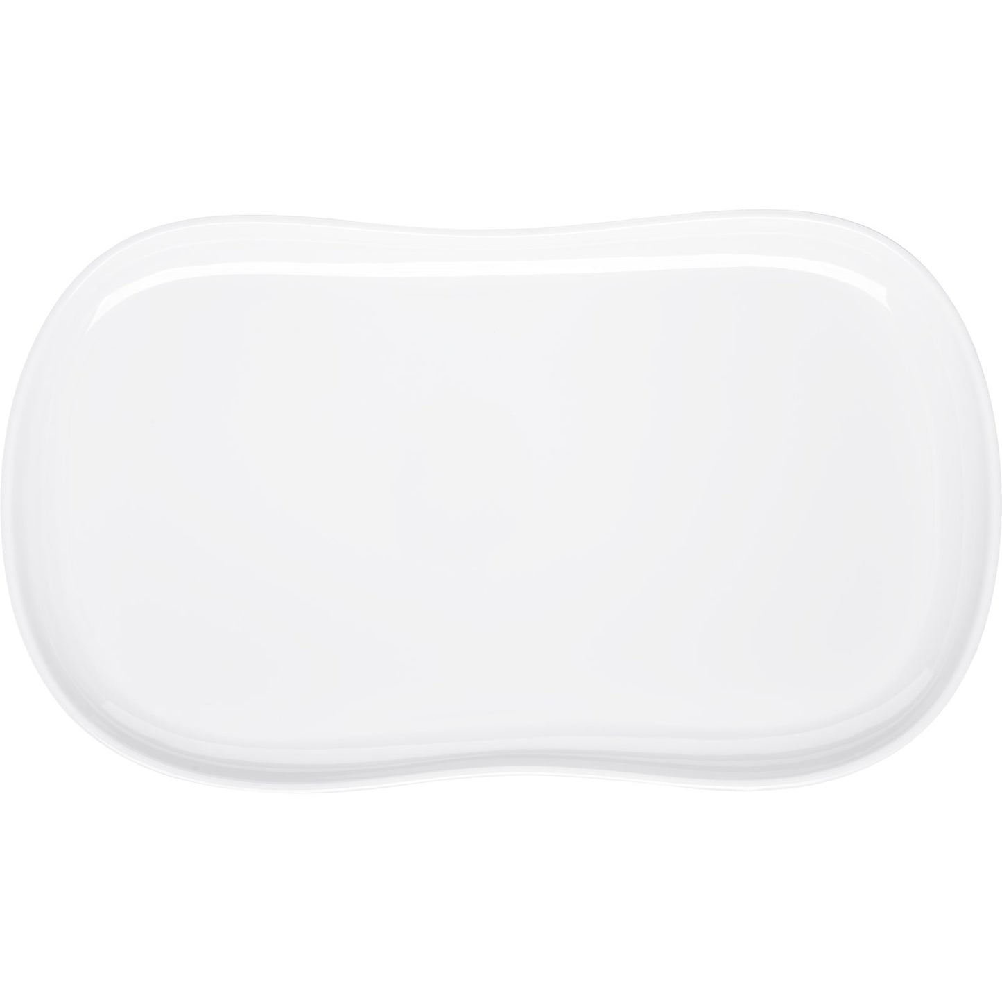 Carlisle 5300902 13" x 7" White Stadia Melamine Platter