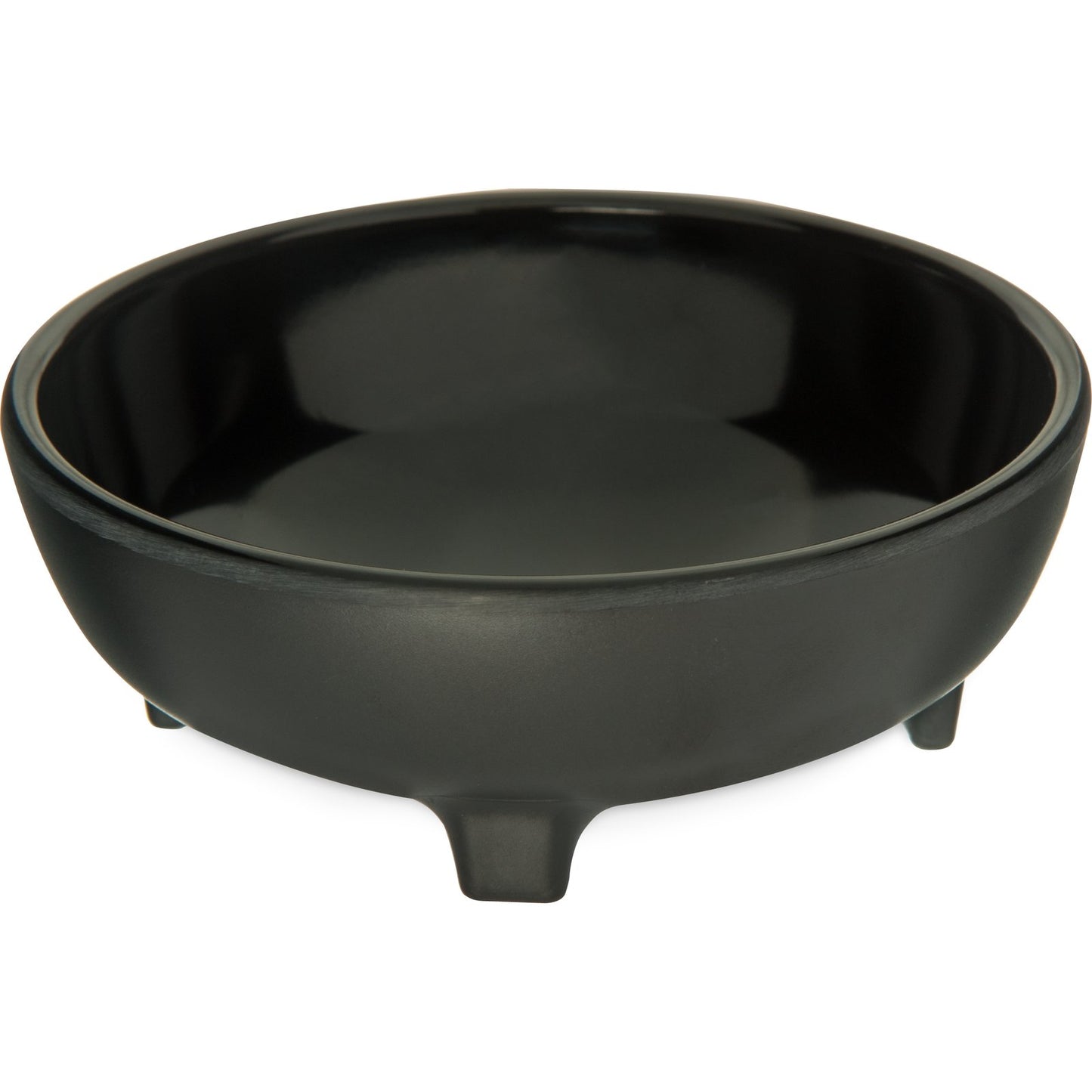 Carlisle 87803 8 oz Black Melamine Molcajete Bowl Ramekin