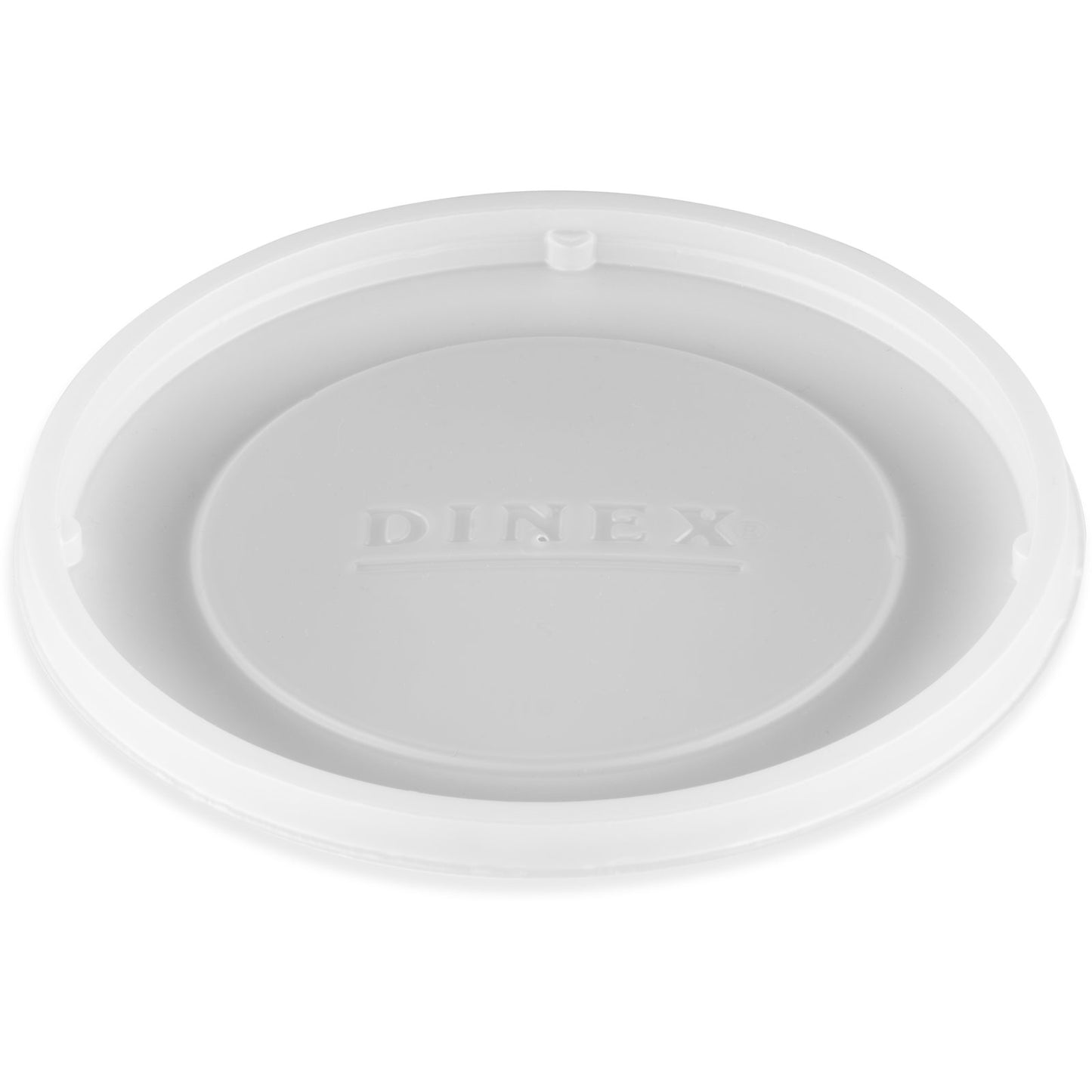 Dinex DX11858714 2.75" Translucent Classic Lid Fits DX4500 and Classic DX1185 Bowls (1000/cs)