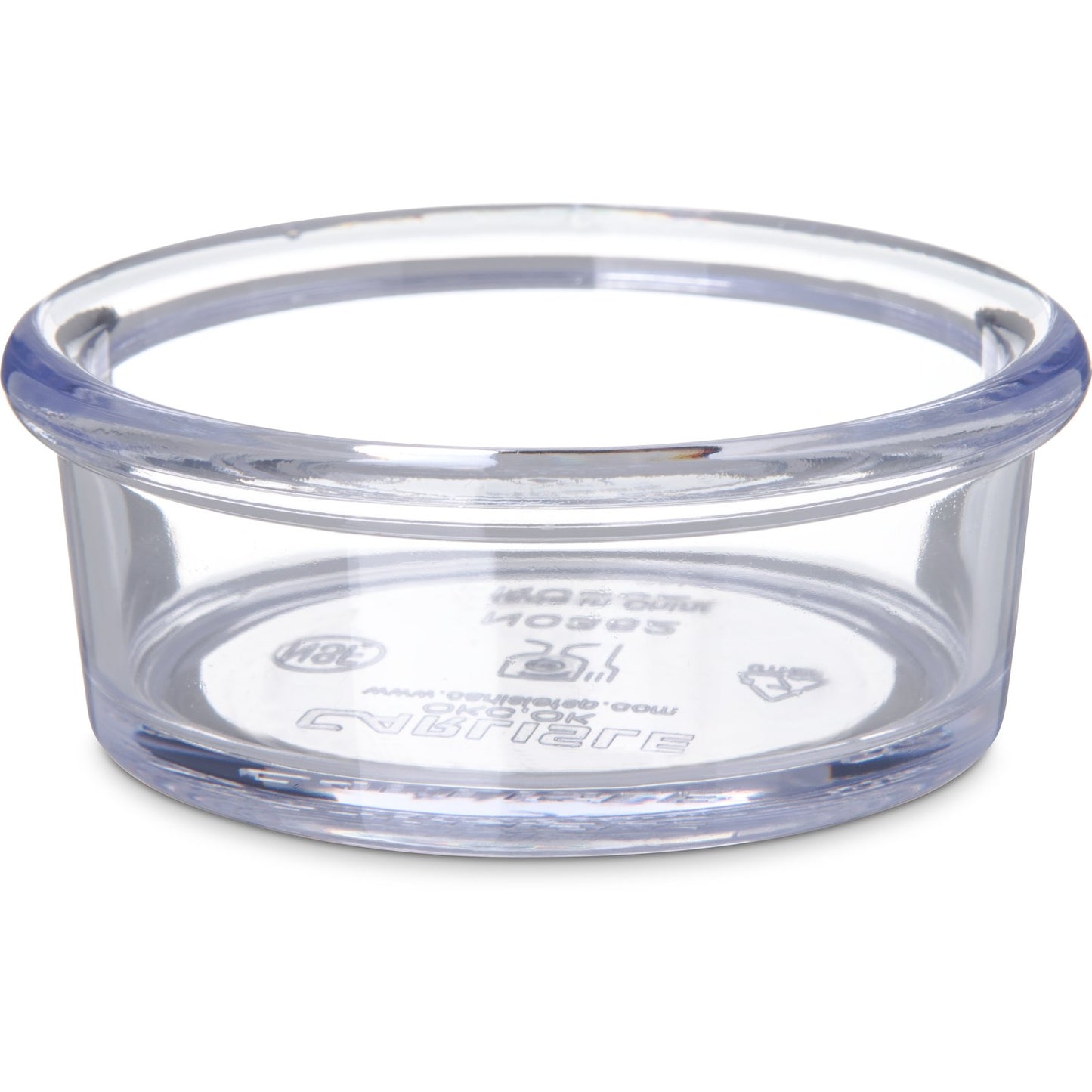 Carlisle 36207 2.5 oz Clear SAN Smooth Ramekin
