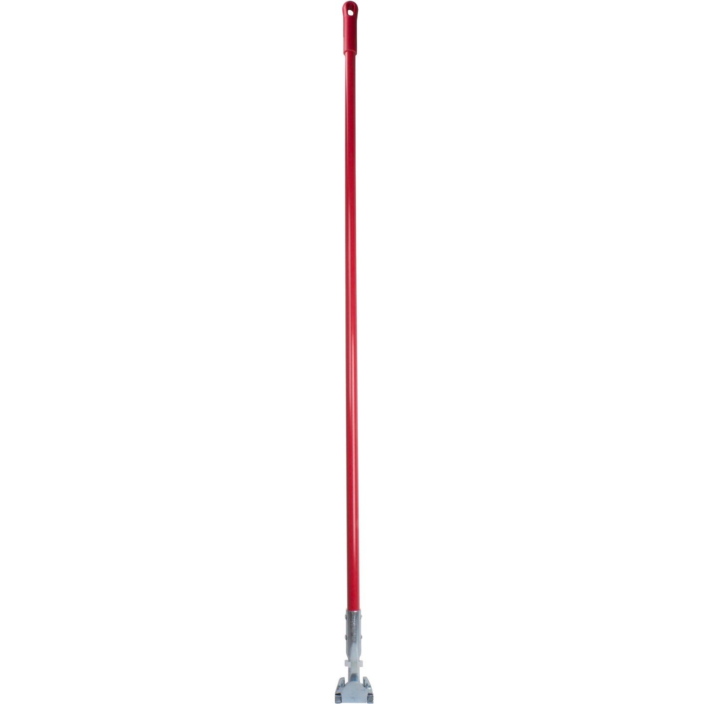 Carlisle 362113EC05 60" Red Fiberglass Dust Mop Handle with Clip-On Connector