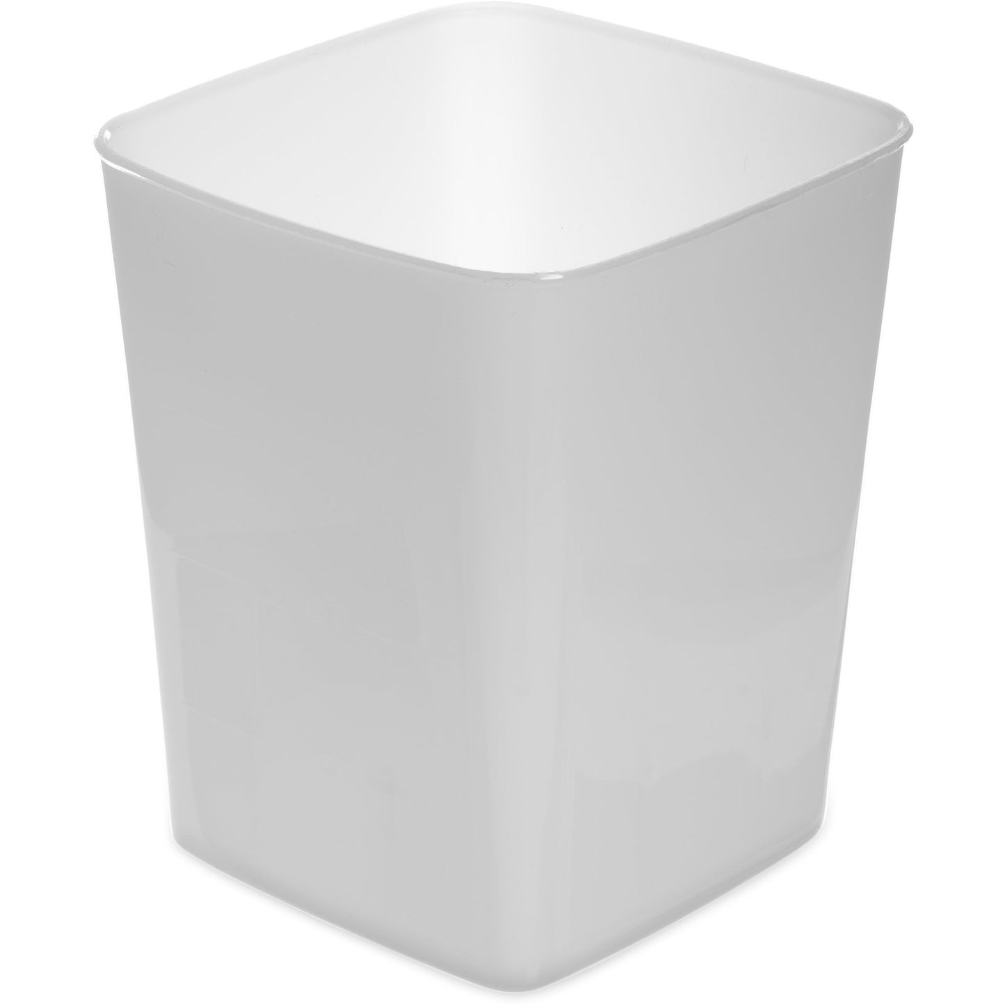 Carlisle 154402 4 Qt White Polyethylene StorPlus Space Saver Food Storage Container